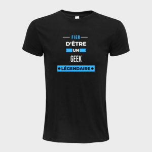 T-shirt personnalisé Fier d'être un geek légendaire - Jeux
