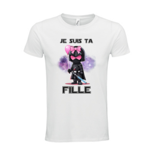 T-shirt personnalisé je suis ta fille - Fille
