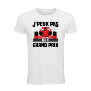 T-shirt personnalisé J'peux pas j'ai grand prix - Automobile