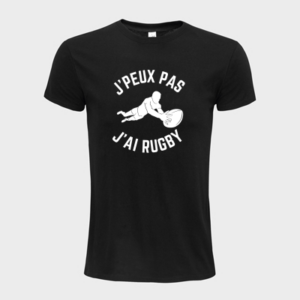 T-shirt personnalisé j'peux pas j'ai rugby - Rugby