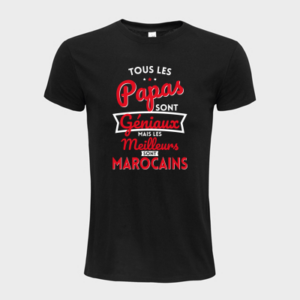 T-shirt personnalisé Tous les papas sont géniaux mais les meilleures sont marocains - Papa